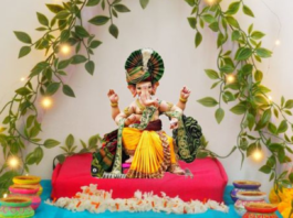 eco friendly Ganesh Chaturthi Decoration Ideas