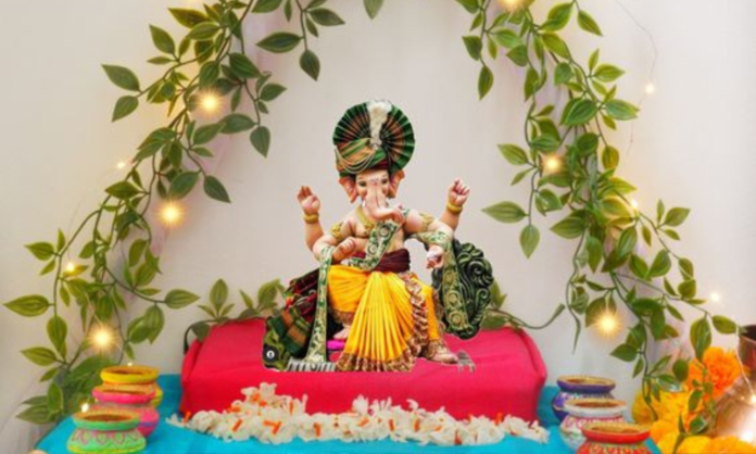 eco friendly Ganesh Chaturthi Decoration Ideas
